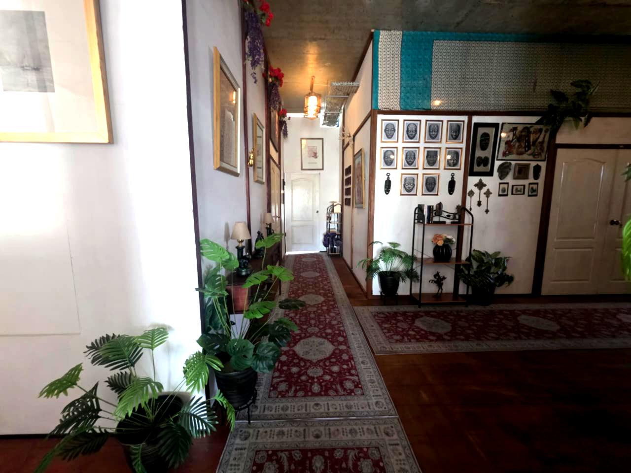 Curated corridors & lounge
